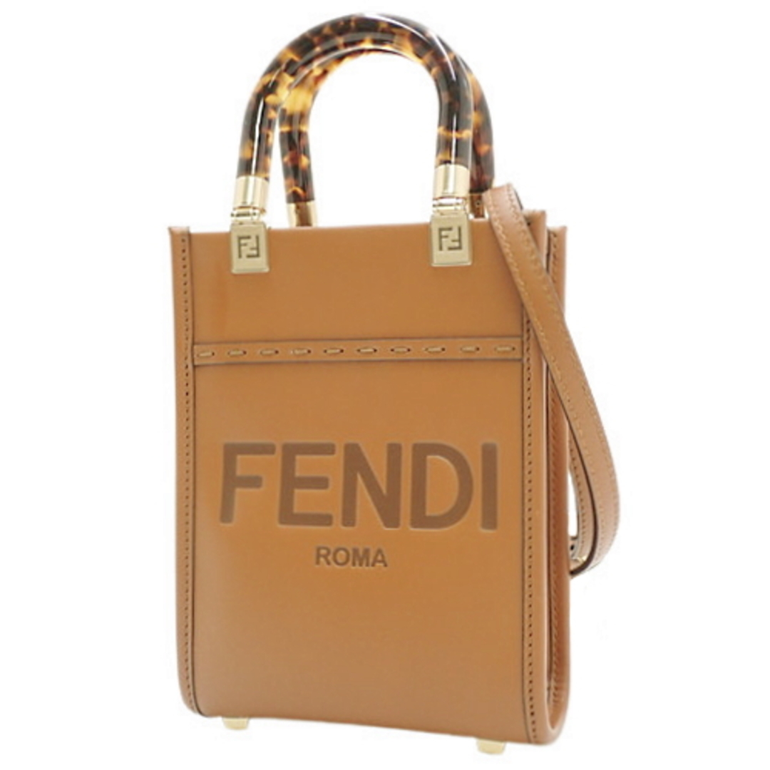 FENDI フェンディ　サンシャイン　ショッパー　スモール　美品　ブラウン