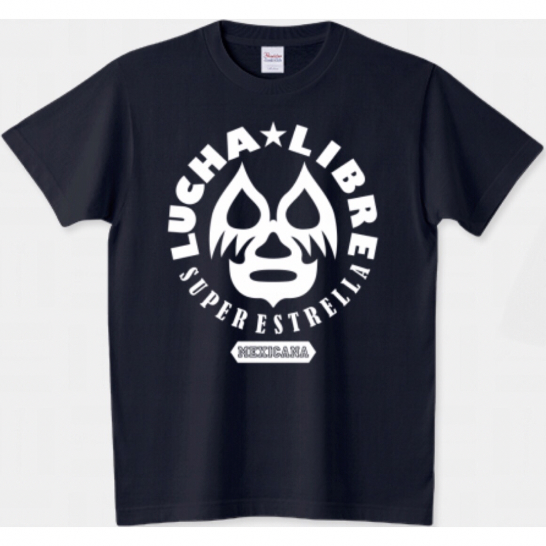 Printstar(プリントスター)のプロレス Tシャツ ルチャリブレ チャンピオン 黒 ミル・マスカラス メキシコ メンズのトップス(Tシャツ/カットソー(半袖/袖なし))の商品写真