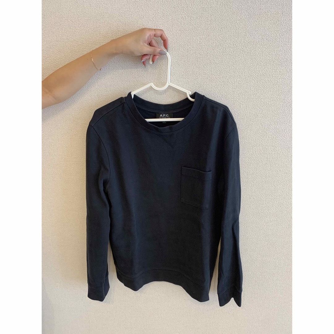 A.P.C. ポケット付トレーナー S ネイビー | フリマアプリ ラクマ A.P.C. ポケット付トレーナー S ネイビー | フリマアプリ ラクマ