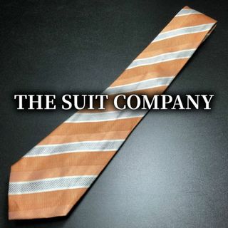 スーツカンパニー(THE SUIT COMPANY)のスーツカンパニー レジメンタル オレンジ ネクタイ ナロータイ B104-M05(ネクタイ)