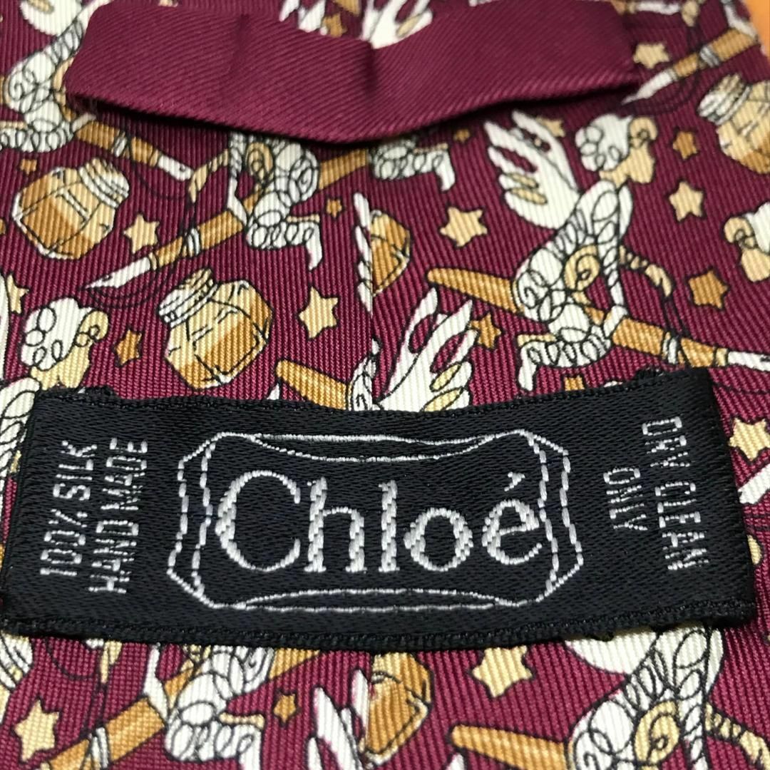 Chloe(クロエ)の★ Chloe クロエ★ 有名 ブランド ネクタイ シルク フランス製 メンズのファッション小物(ネクタイ)の商品写真