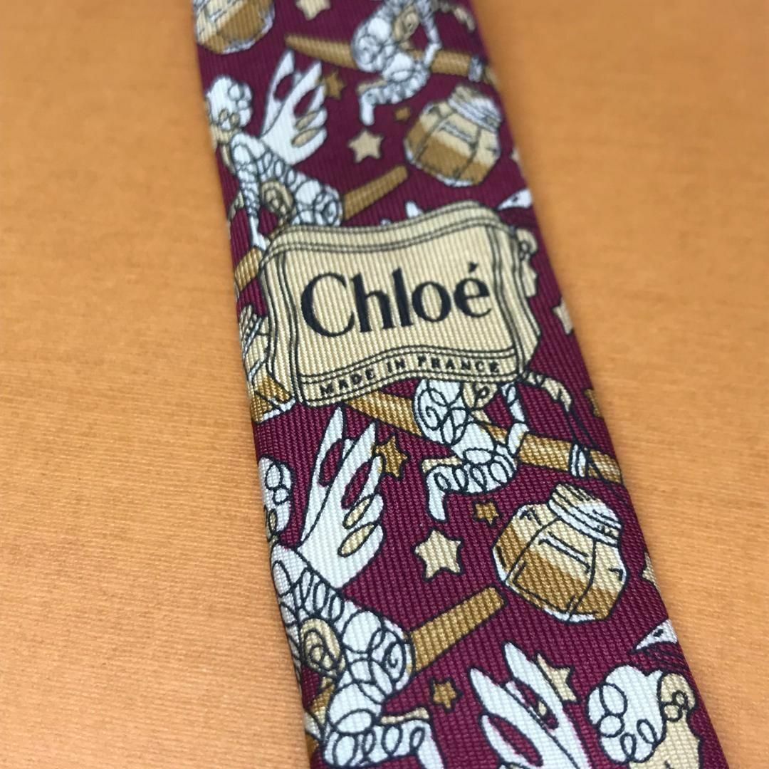 Chloe(クロエ)の★ Chloe クロエ★ 有名 ブランド ネクタイ シルク フランス製 メンズのファッション小物(ネクタイ)の商品写真