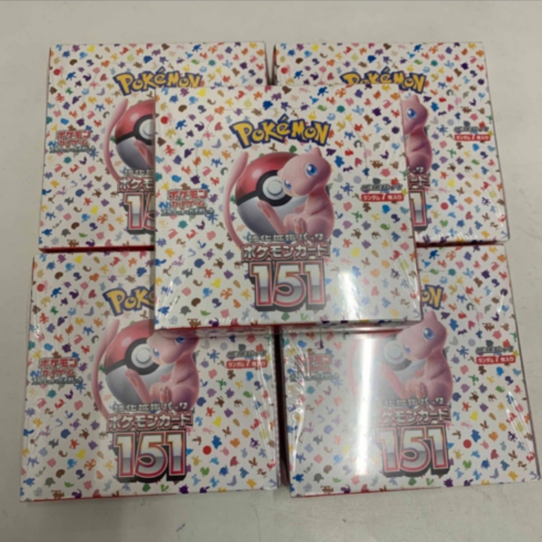 151 box シュリンク付き 5box ポケモンカード - sorbillomenu.com