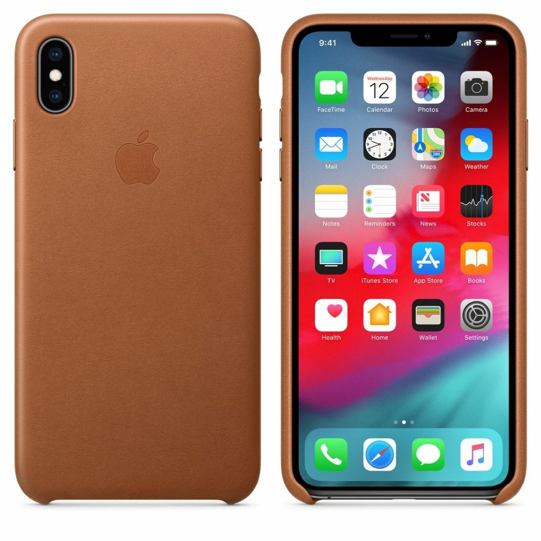 Apple(アップル)の新品未開封 Apple純正 iPhone XS Max レザーケース ブラウン スマホ/家電/カメラのスマホアクセサリー(iPhoneケース)の商品写真