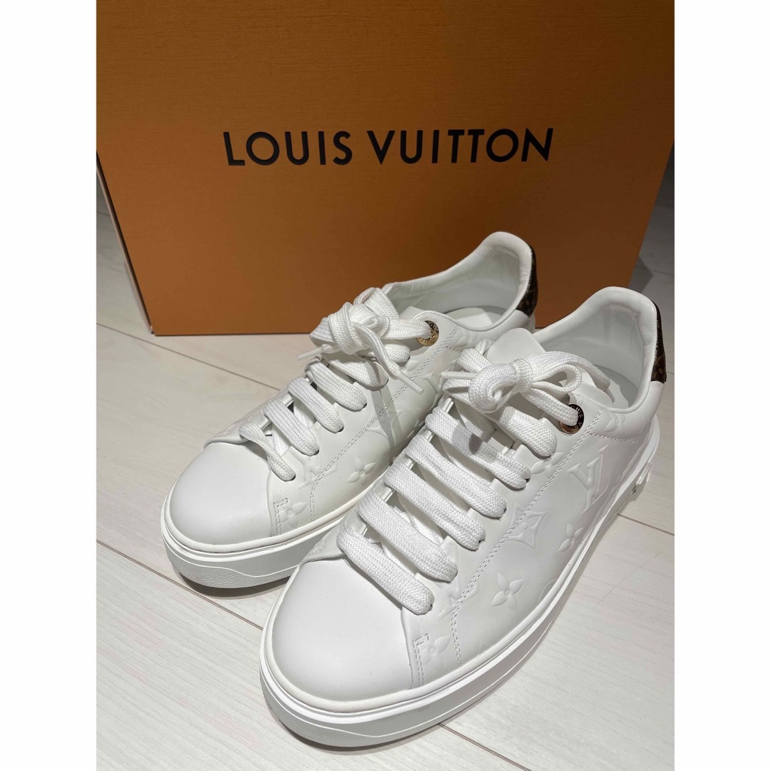 LOUIS VUITTON - 【美品】ルイヴィトン タイムアウト ラインスニーカー