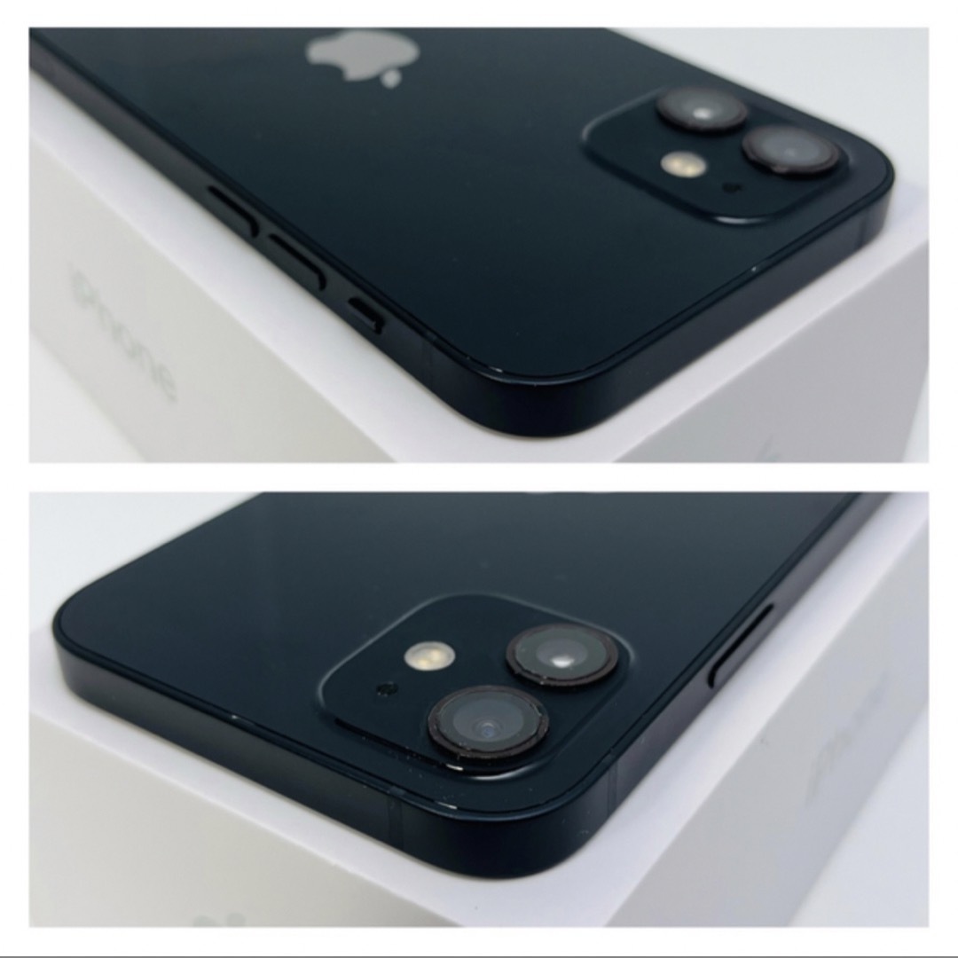 A 新品電池 iPhone 12 64 GB SIMフリー Black 本体-