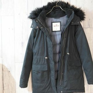 ホリスター(Hollister)のHollister ダウン入りモッズコートジャケット 黒XS(モッズコート)