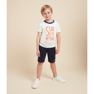 プチバトー(PETIT BATEAU)のプチバトー　グラフィック　ロゴ　プリント半袖Ｔシャツ(Tシャツ/カットソー)