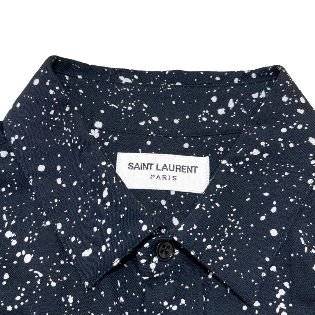 Saint Laurent(サンローラン)のサンローラン SAINT LAURENT スプラッターシャツ　2015【中古】 メンズのトップス(Tシャツ/カットソー(七分/長袖))の商品写真