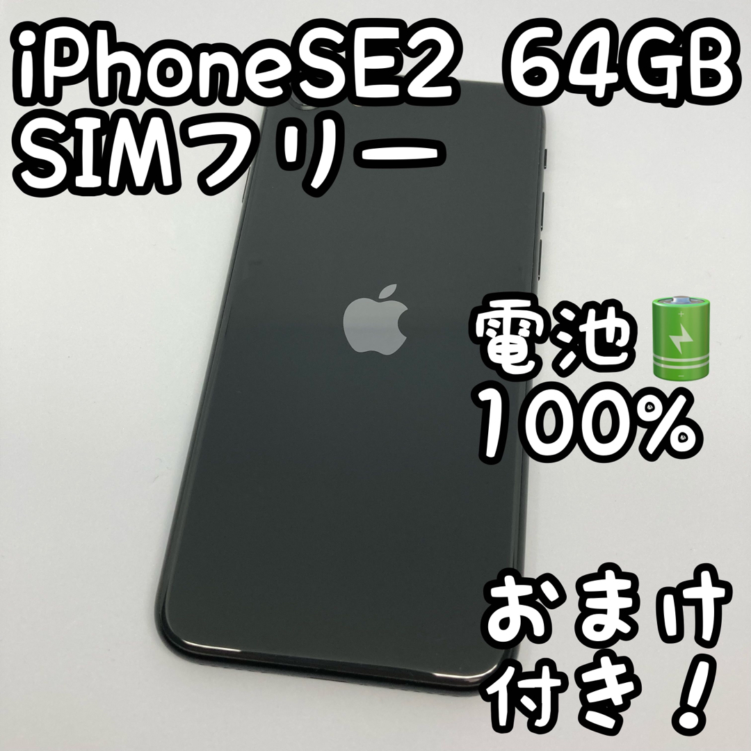 iPhone SE 第2世代 (SE2) 64GB ブラック 本体 _503