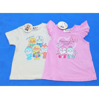 アンパンマン(アンパンマン)の新品　95cm　アンパンマン　女の子半袖Tシャツ2枚セット　5キャラib×p(Tシャツ/カットソー)