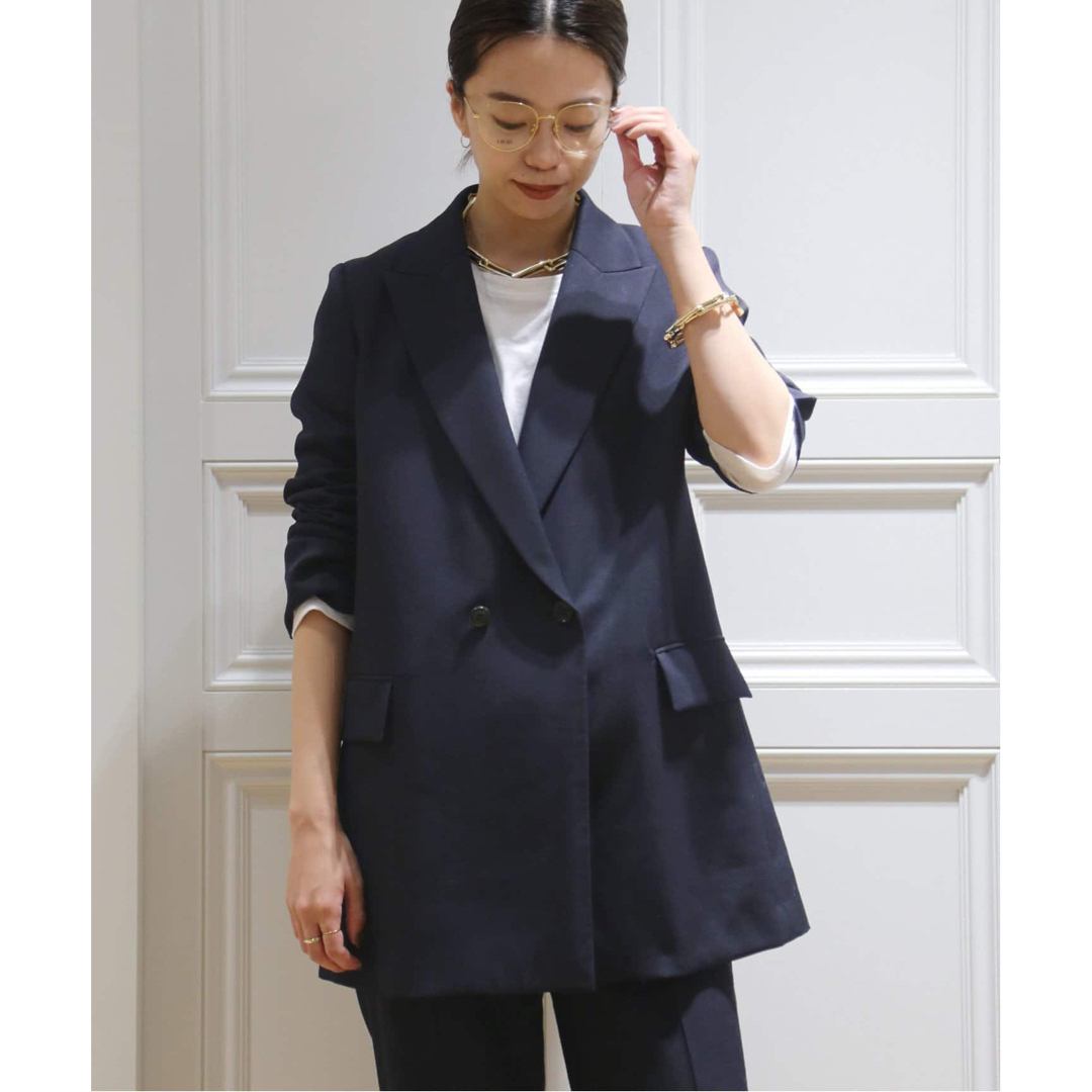 L'Appartement DEUXIEME CLASSE(アパルトモンドゥーズィエムクラス)のCol Pierrot コル ピエロSLIM WOOL JACKET ジャケット レディースのジャケット/アウター(テーラードジャケット)の商品写真