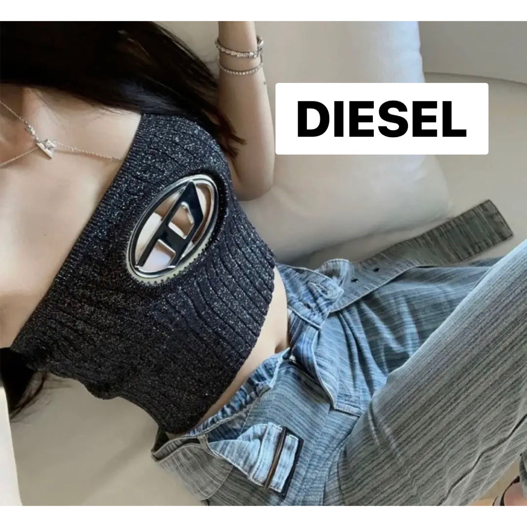 DIESEL - 【残り1点‼️】DIESEL Dロゴ チューブトップ ベアトップ Mの