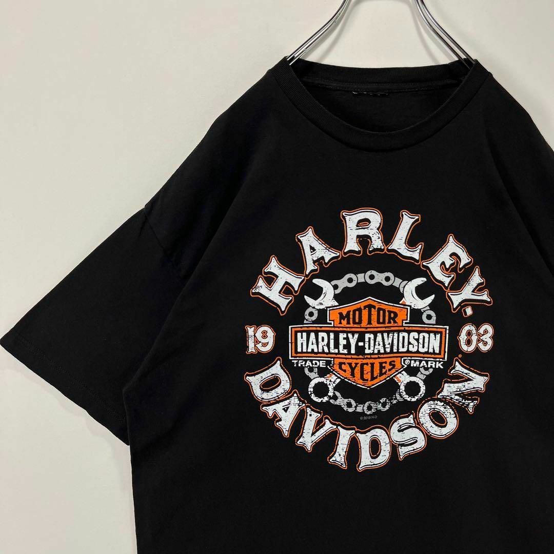 Harley Davidson - ハーレーダビッドソン ビッグロゴ Tシャツ 古着