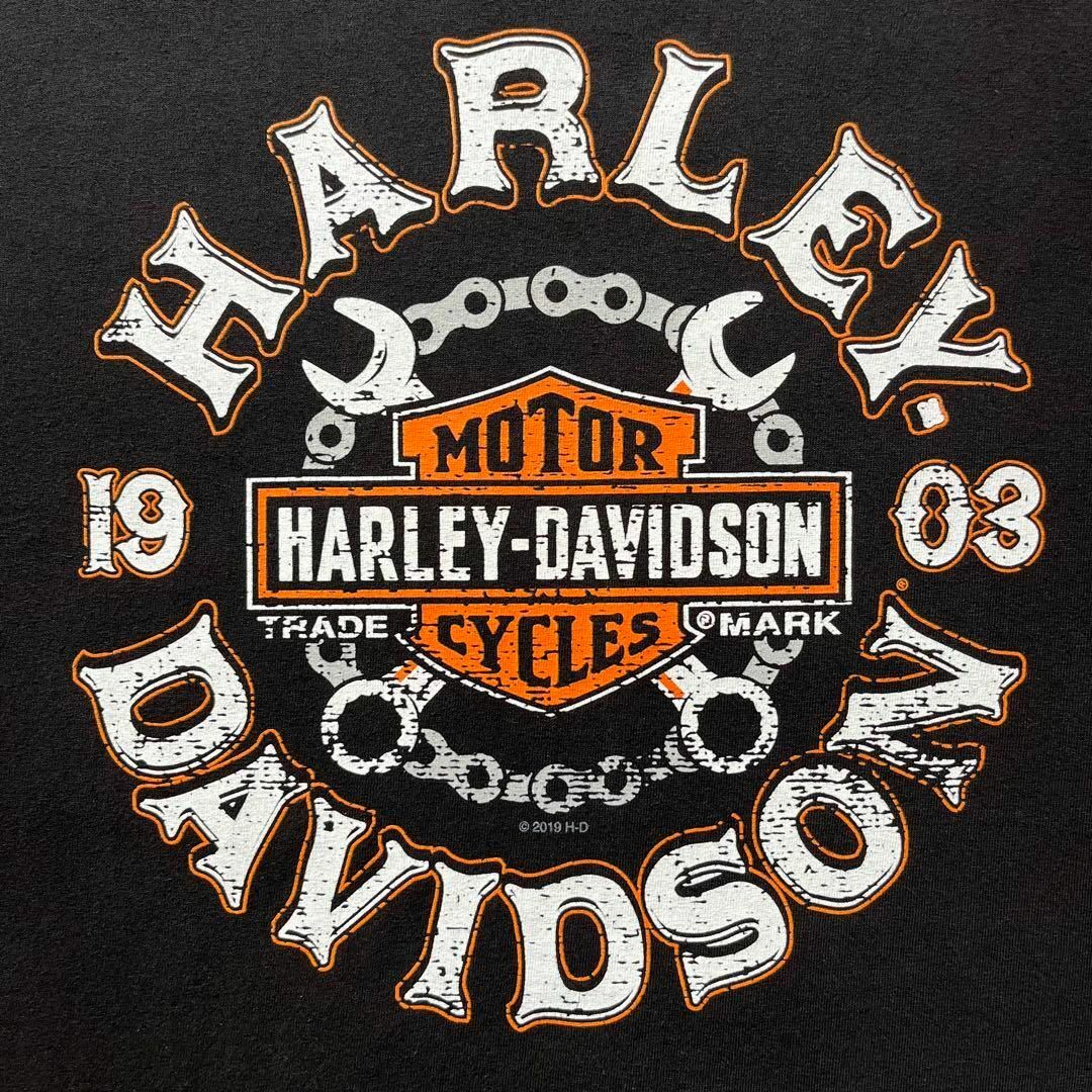 Harley Davidson - ハーレーダビッドソン ビッグロゴ Tシャツ 古着 
