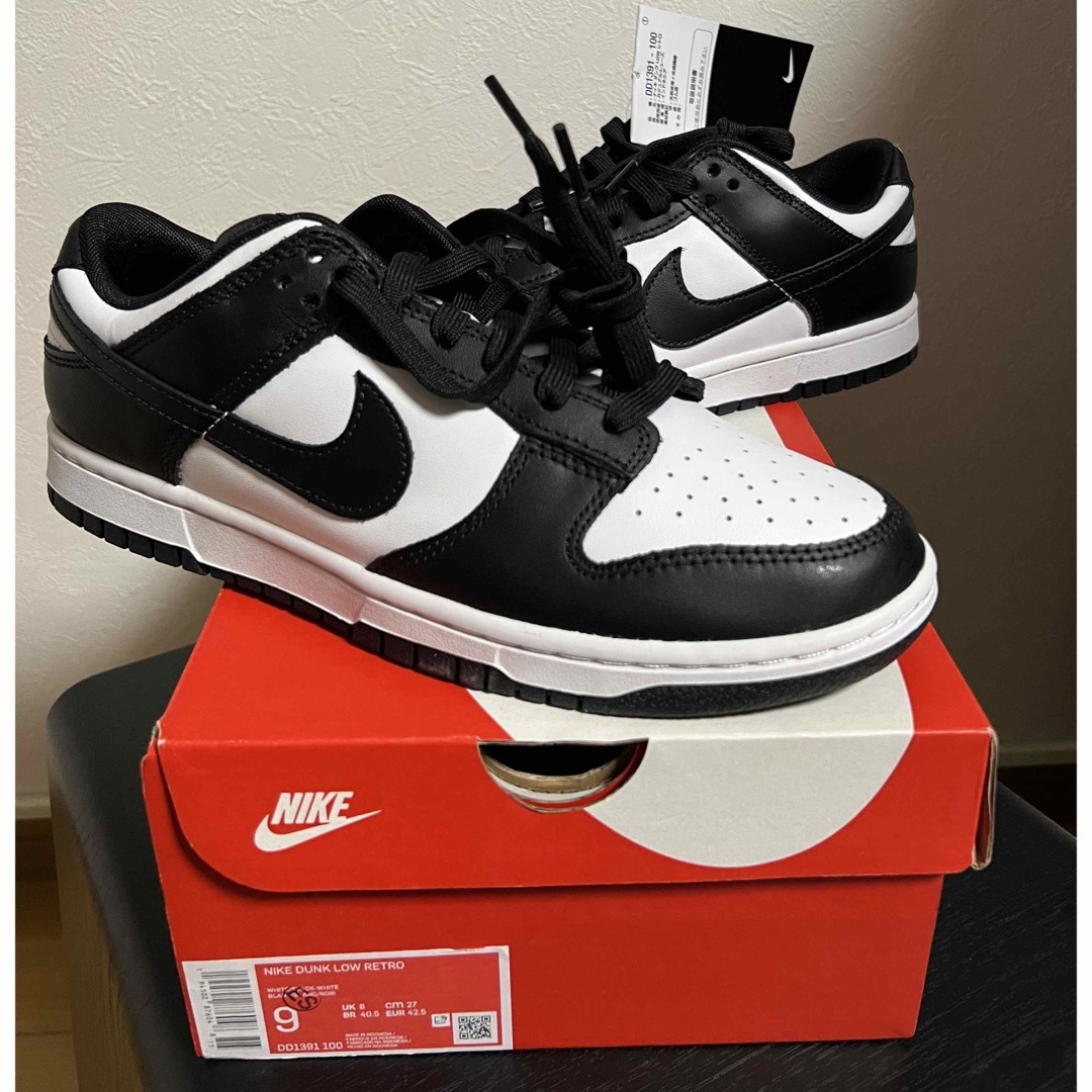 NIKE - 27.0cm NIKE DUNK LOW RETRO PANDA ダンク パンダの通販 by ...