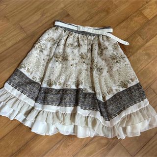 レトロ　新品タグ付き♡ミキハウス♡2段フリルワンピース♡80