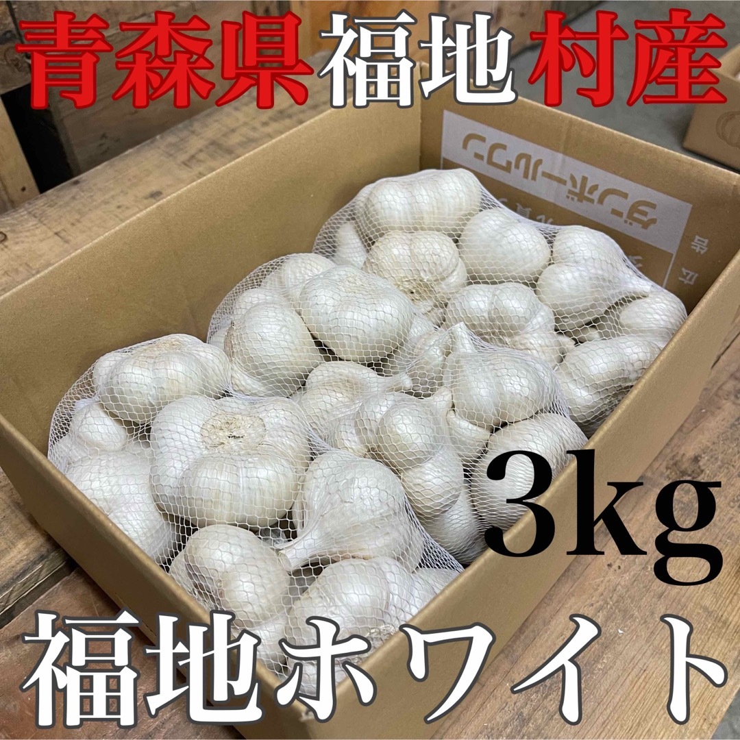 令和5年青森県産 乾燥にんにく 福地ホワイト六片 小 20kg - 野菜