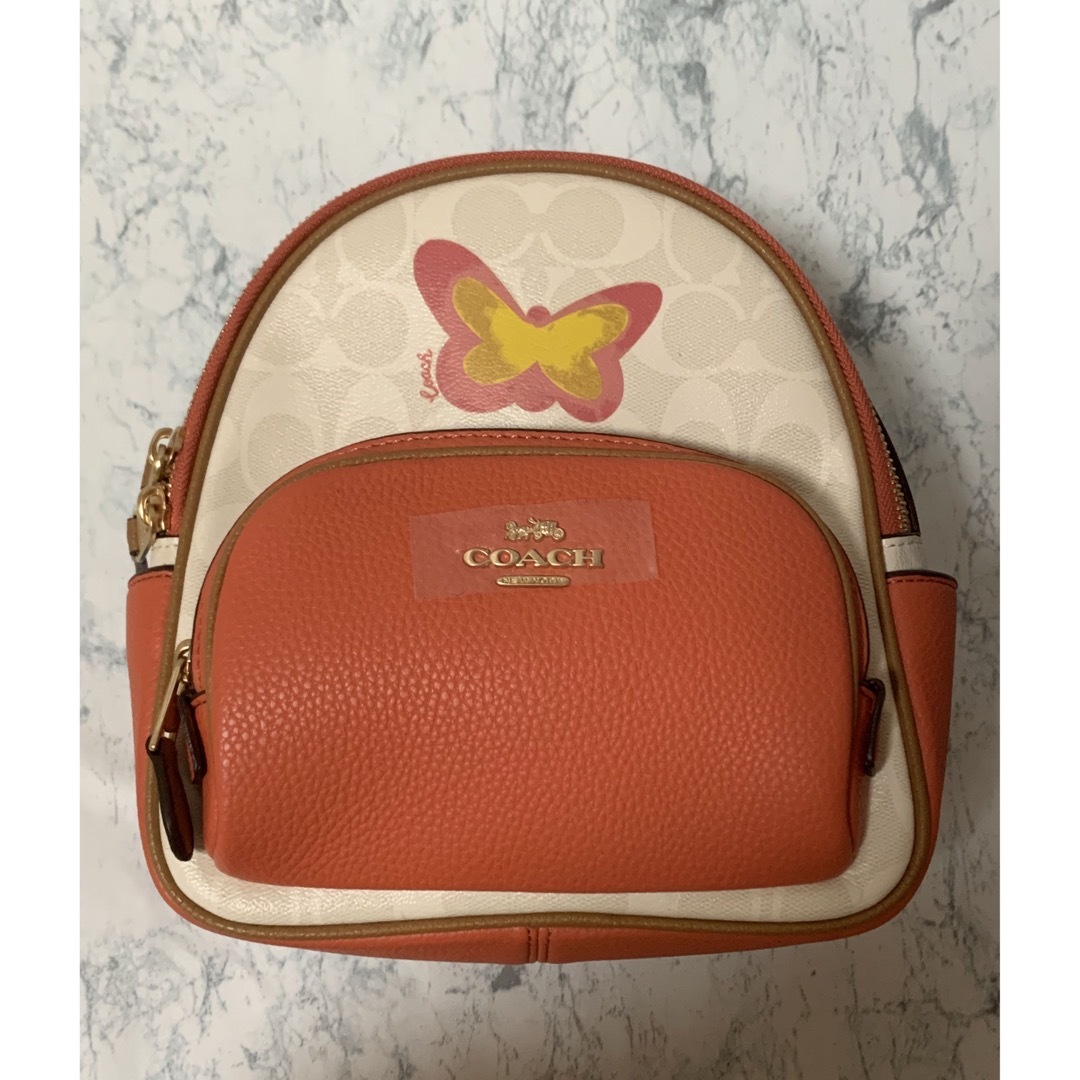 【新品未使用】コーチ COACH バッグ リュックサック　蝶