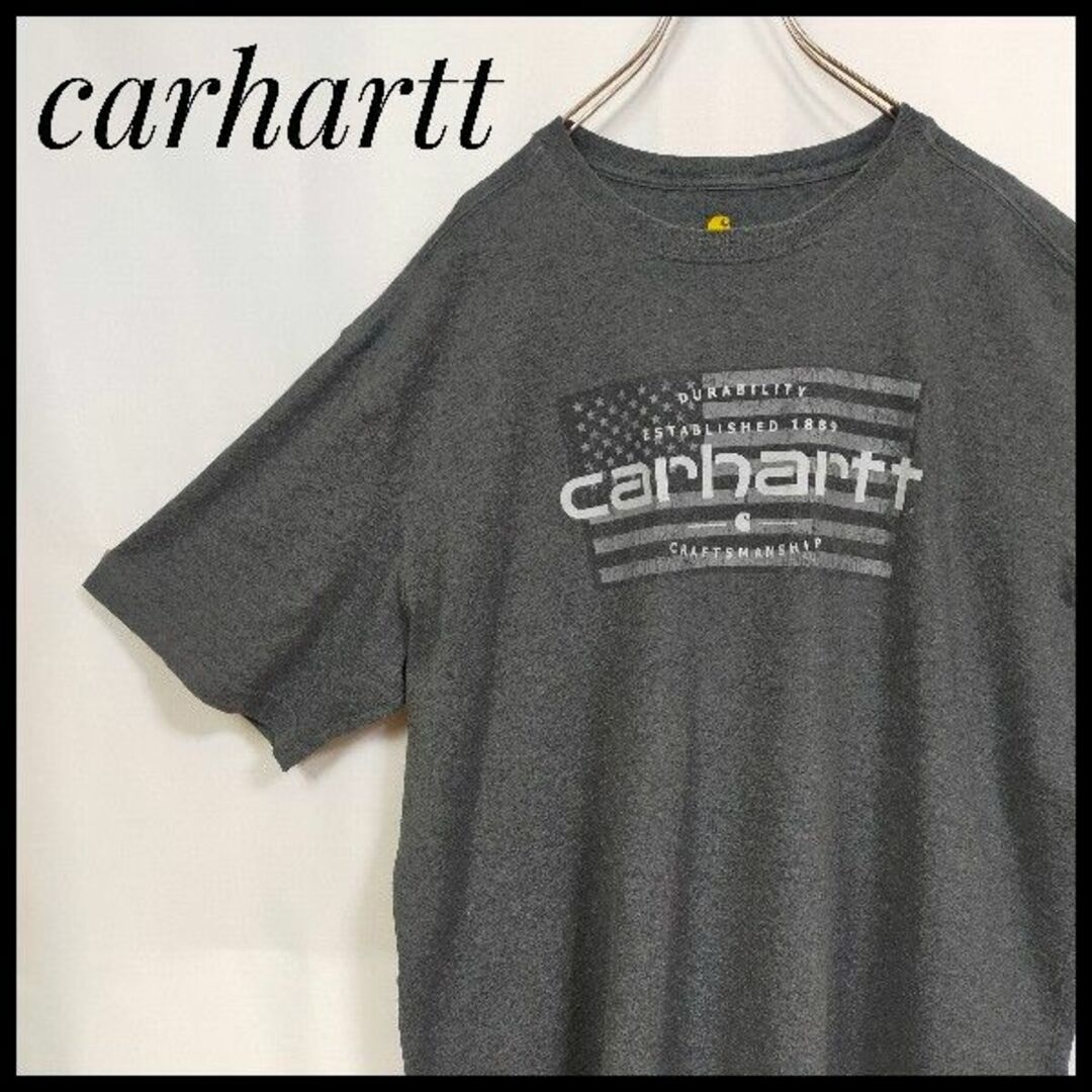 希少 CARHARTT Tシャツ USA製 ビッグロゴ カーハート シャツ