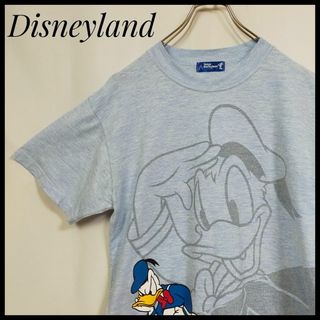 ディズニー(Disney)のディズニーランド　半袖Ｔシャツ　ドナルド　キャラクター　デカロゴ　ゆるだぼ　青(Tシャツ/カットソー(半袖/袖なし))