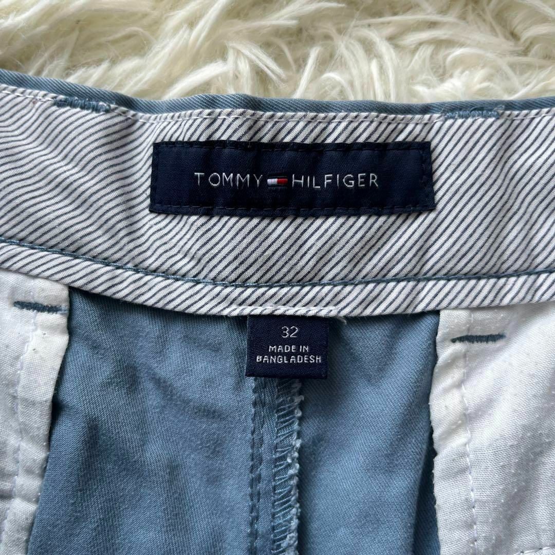 TOMMY HILFIGER(トミーヒルフィガー)のTommy HILFIGER  トミーヒルフィガー　パンツ　ハーフ　ブルー　青 メンズのパンツ(ショートパンツ)の商品写真