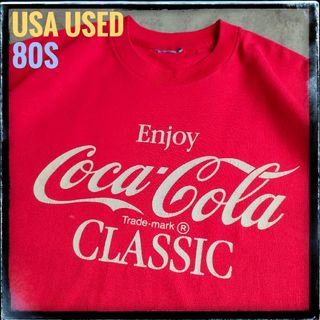 コカコーラ(コカ・コーラ)の【T342】コカコーラ 80s 激レア ヴィンテージUSA古着 シングルステッチ(Tシャツ/カットソー(半袖/袖なし))