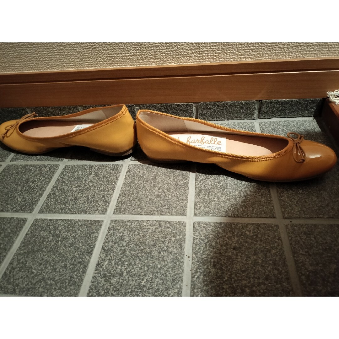 イエローのバレエシューズ レディースの靴/シューズ(バレエシューズ)の商品写真