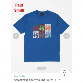 ポールスミス(Paul Smith)の【人気】Paul Smith　DOG REPEAT PRINT T-SHIRT(Tシャツ/カットソー(半袖/袖なし))