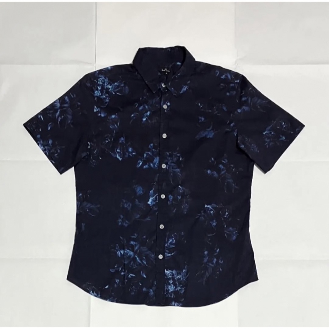 Paul Smith◇半袖シャツ/L/コットン/BLK/花柄-