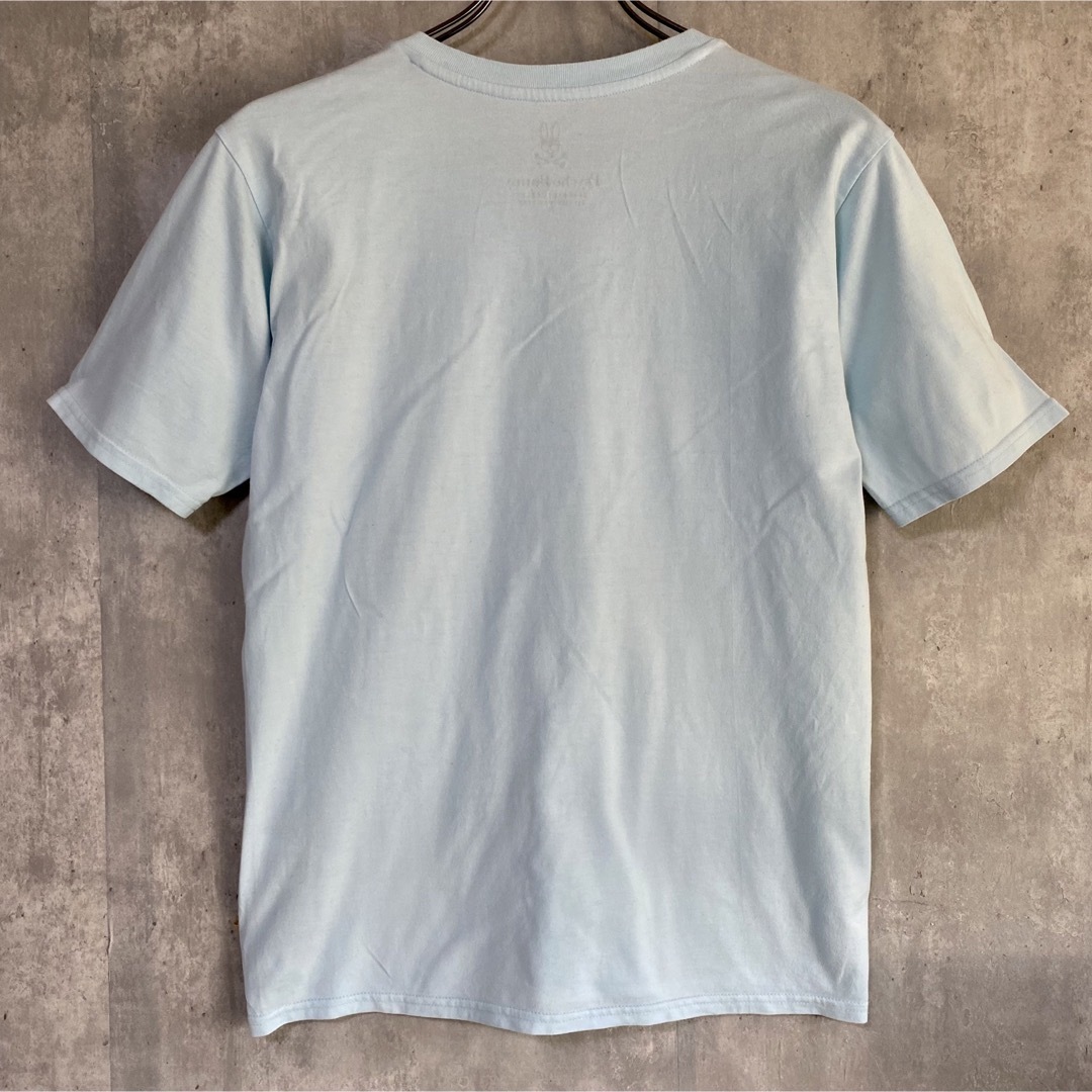 Psycho Bunny(サイコバニー)のサイコバニー　Psycho Bunny   水色　Tシャツ　FREE  綿 レディースのトップス(Tシャツ(半袖/袖なし))の商品写真