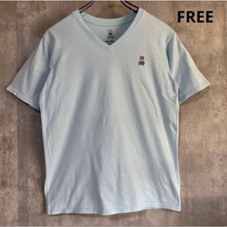 Psycho Bunny - サイコバニー　Psycho Bunny   水色　Tシャツ　FREE  綿