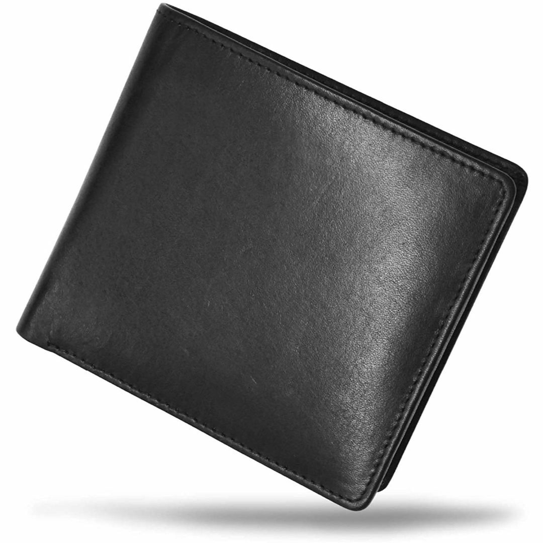 【色: ブラックA type：縦型コインポケット】[MURA] 二つ折り財布 財