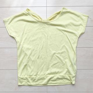イマージュ(IMAGE)のiMAGE カットソー S M 黄色(Tシャツ(半袖/袖なし))