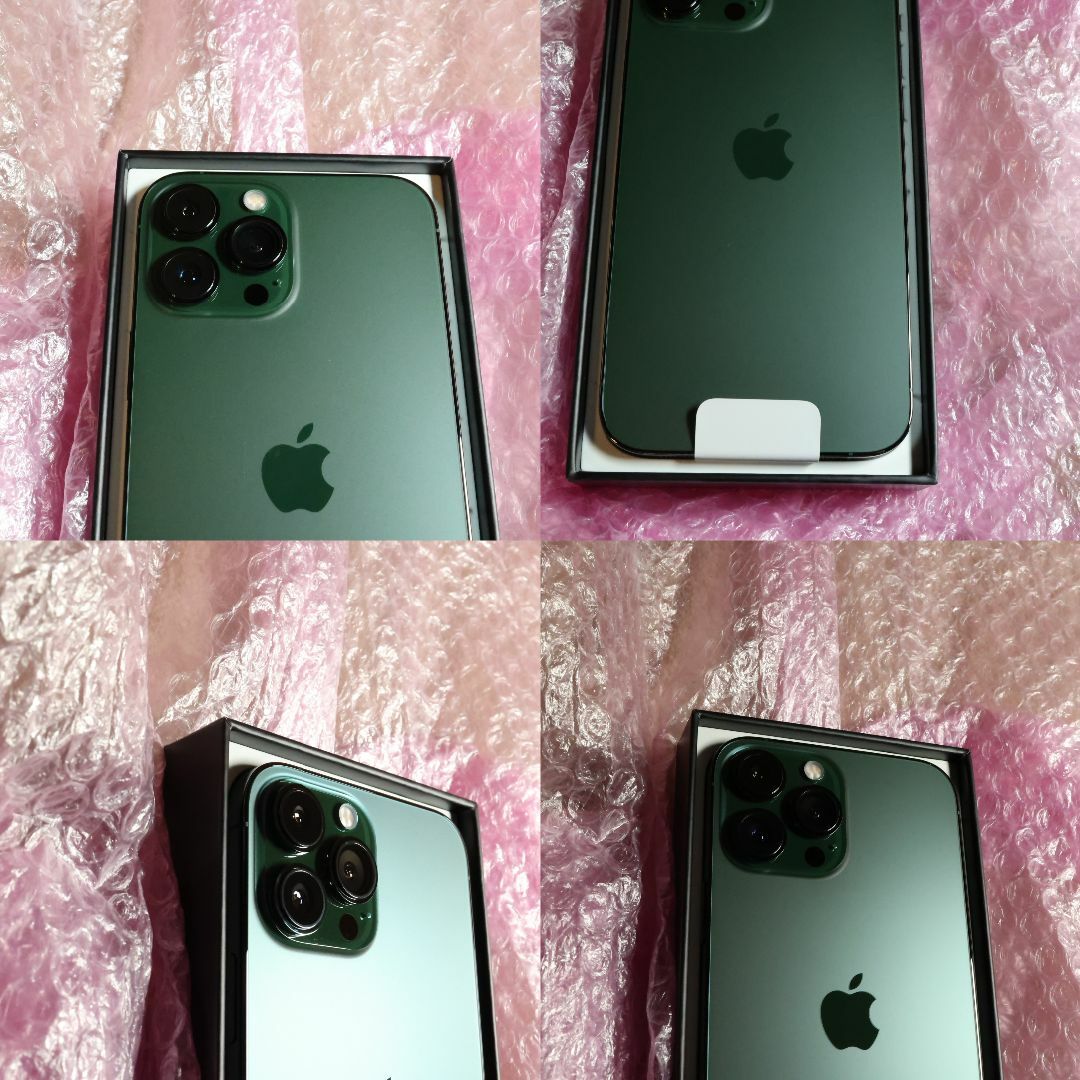iPhone(アイフォーン)のMNCU3J/A iphone13proMAX 128GB simフリーグリーン スマホ/家電/カメラのスマートフォン/携帯電話(スマートフォン本体)の商品写真
