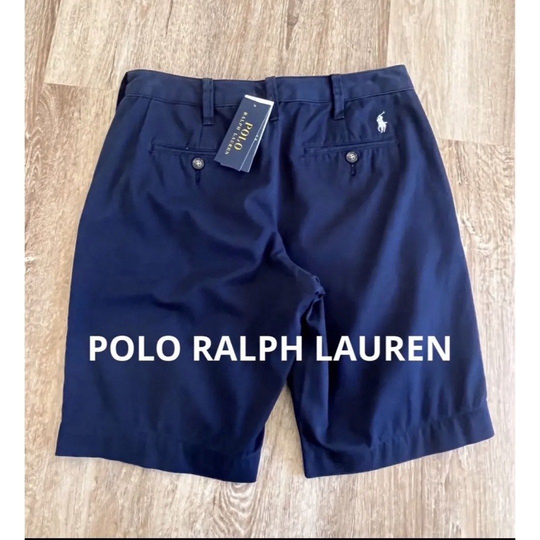 POLO ラルフローレン　ショートパンツ　チノパン　ネイビー　米国購入　新品