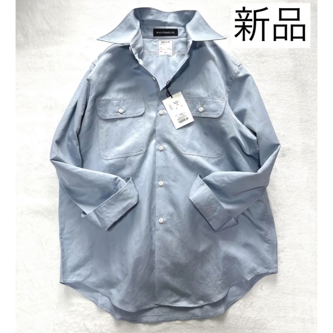 新品☺︎ MADISONBLUE  ハンプトンシャツ コットン リネン 02