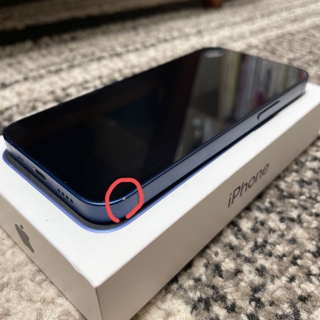 Apple(アップル)のiPhone12 mini 64GB ブルー スマホ/家電/カメラのスマートフォン/携帯電話(スマートフォン本体)の商品写真