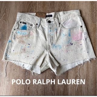 ポロラルフローレン(POLO RALPH LAUREN)のPOLO ラルフローレン　ショートパンツ　デニム　タイダイ　27 米国購入　新品(ショートパンツ)