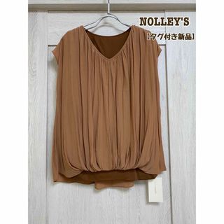 ノーリーズ(NOLLEY'S)のNOLLEY'S  ギャザーボリュームサテンカットソー(カットソー(半袖/袖なし))