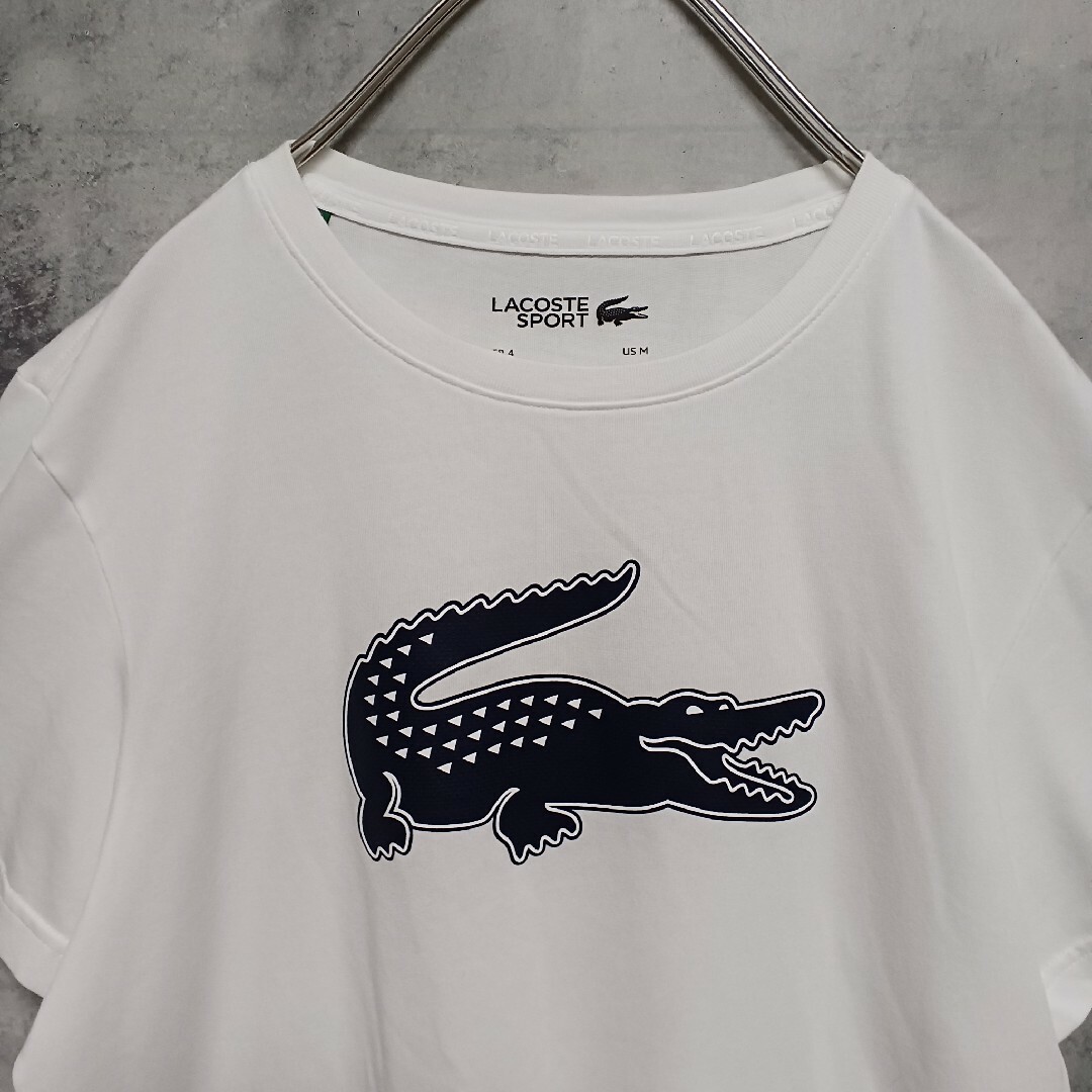 未使用品 ラコステ LACOSTE SPORT リンガー Tシャツ 半袖 キズ