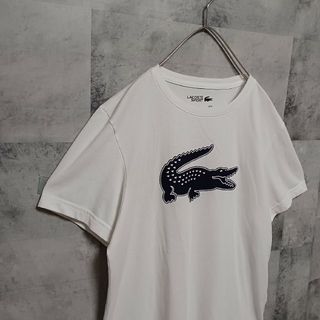 未使用品 ラコステ LACOSTE SPORT リンガー Tシャツ 半袖 キズ