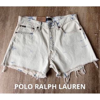 ポロラルフローレン(POLO RALPH LAUREN)のPOLO ラルフローレン　ショートパンツ　デニム　タイダイ　26 米国購入　新品(ショートパンツ)