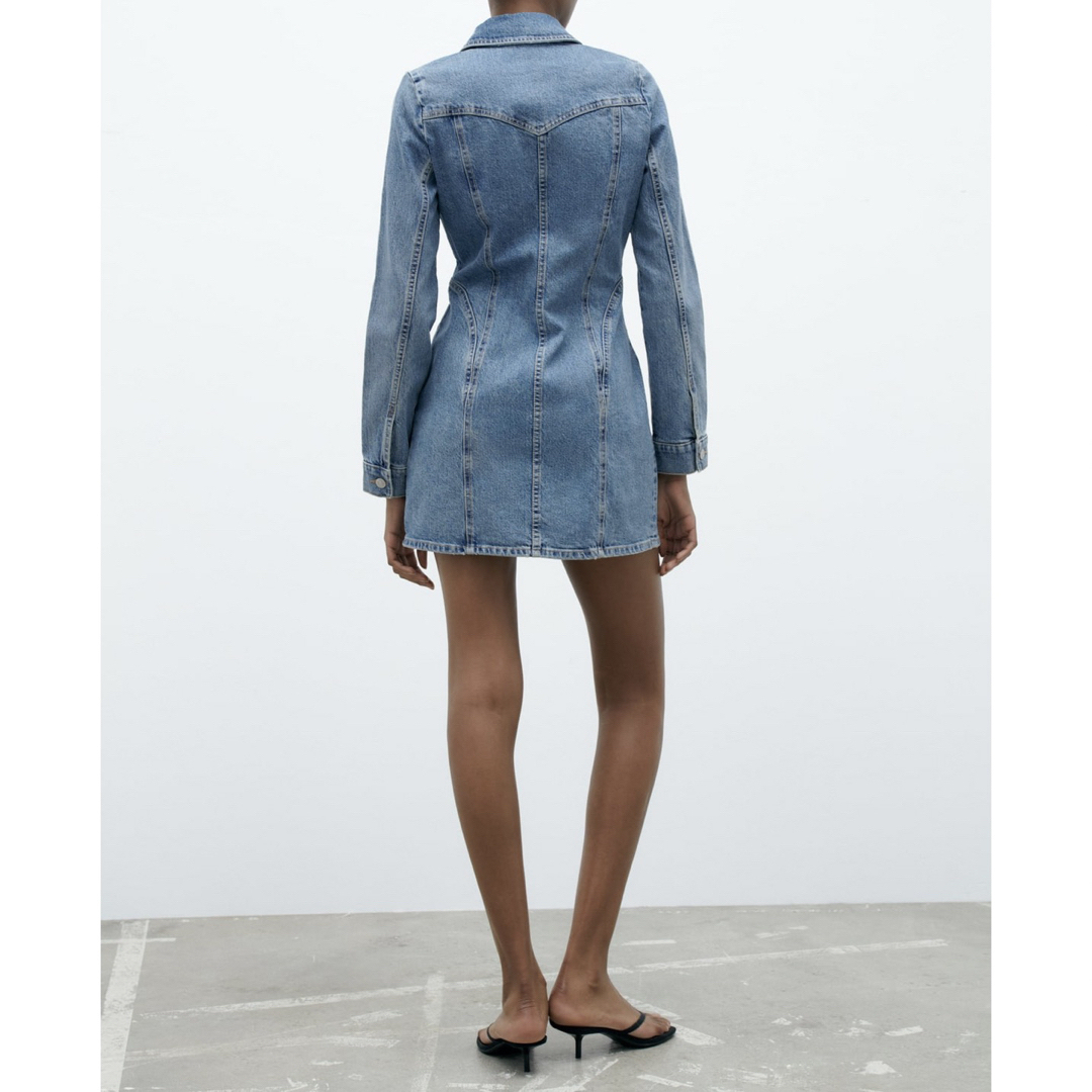 ZARA - TRF デニムワンピースの通販 by ぽんぽこ's shop|ザラ ZARA - TRF デニムワンピースの通販 by ぽんぽこ's shop|ザラ