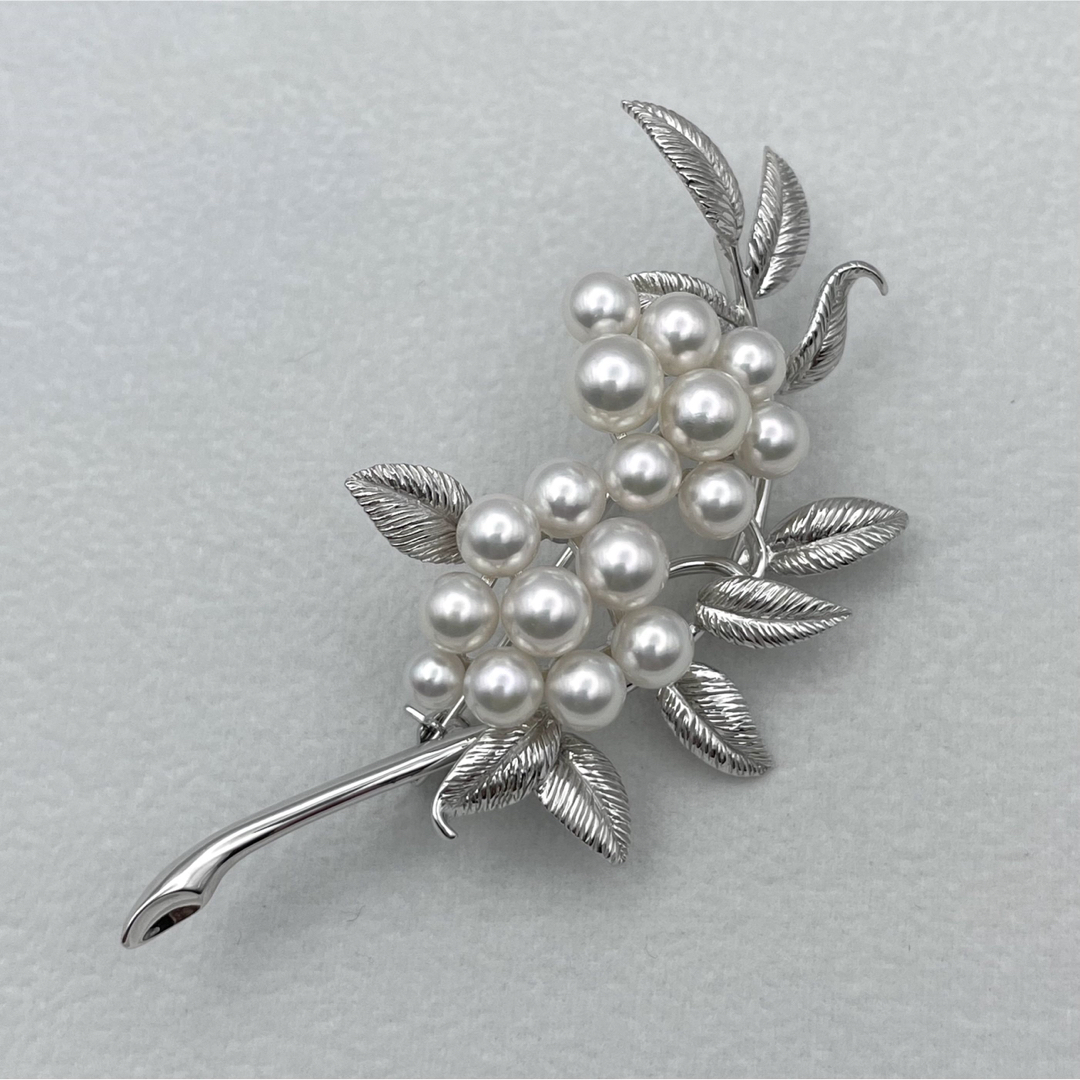 MIKIMOTO ミキモト K18 パール ブローチ