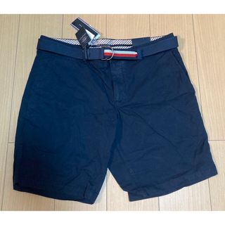 トミーヒルフィガー(TOMMY HILFIGER)のベルト付 ハーフパンツ トミーヒルフィガー TOMMY HILFIGER W36(ショートパンツ)