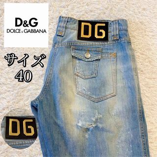 DOLCE &GAABANA ドルチェアンドガッバーナー 14 ゴールド デニムデニム/ジーンズ