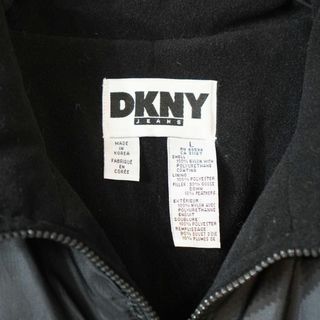 DKNY - 新品☆DKNY JEANS ダウンジップブルゾンジャケット 黒L