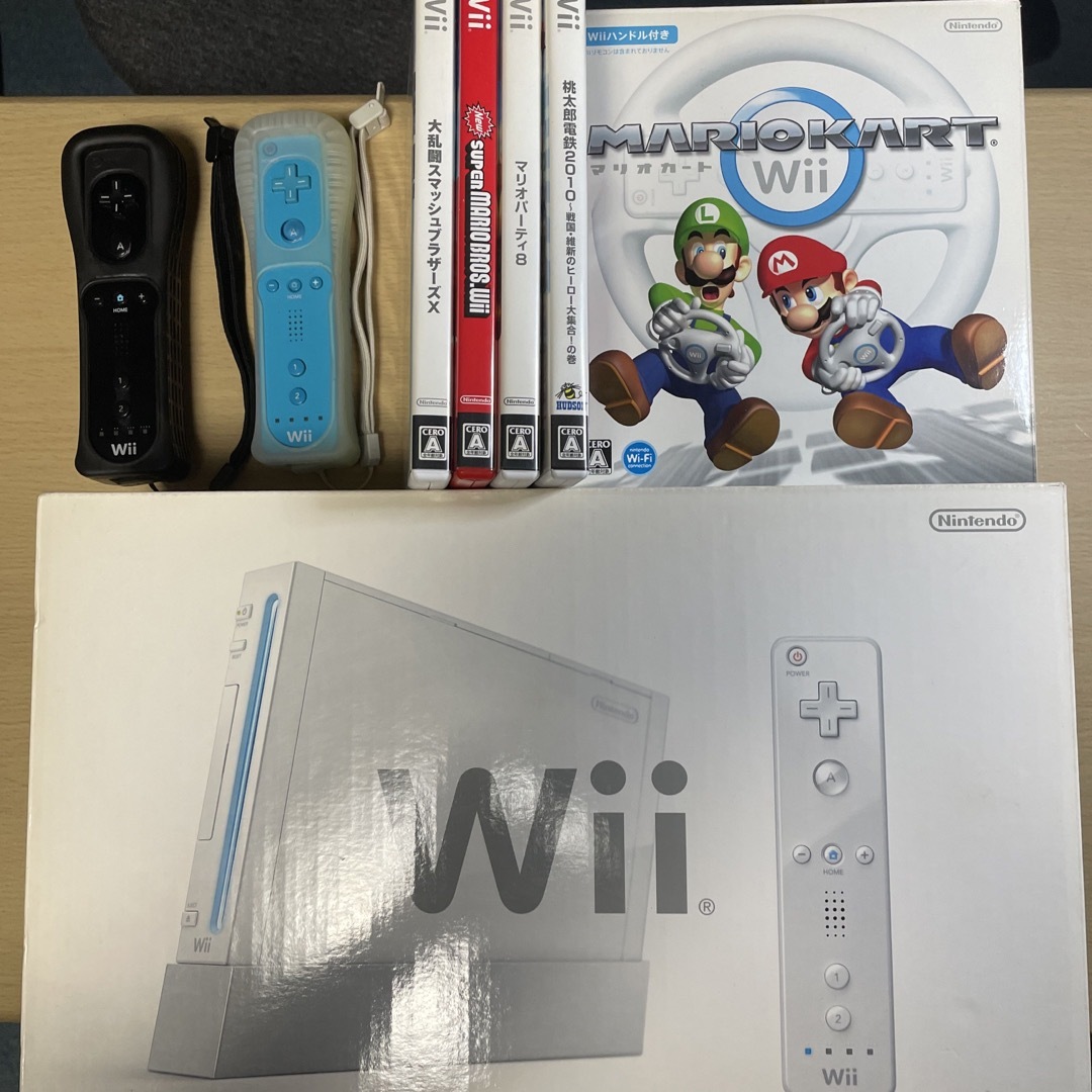 Nintendo Wii 本体 ゲームソフト5本付き