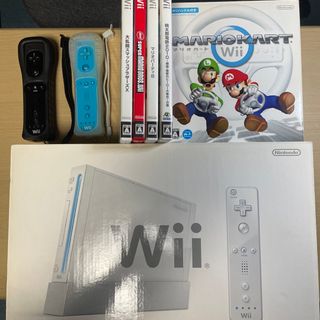 ウィー(Wii)のWii 本体＆ゲームソフト5本セット(家庭用ゲーム機本体)